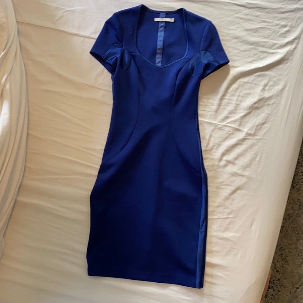 Royal Blue Silk cocktail dress